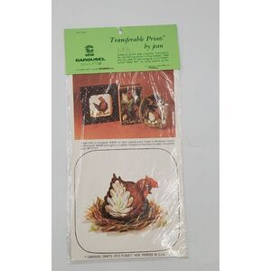 Vintage Carousel Crafts Print For Poly Dome Framing Decoupage Hen 1973